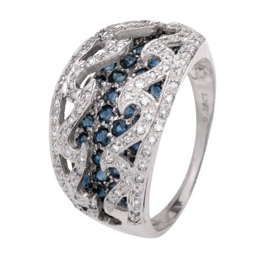 Ungewöhnlicher Ring in 585er Weißgold