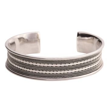 Armspange mit Flechtmuster