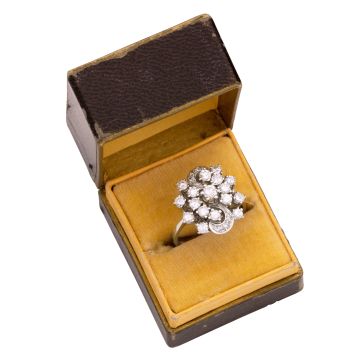 Traumhafter Vintage Cocktailring mit Brillanten -2,79ct