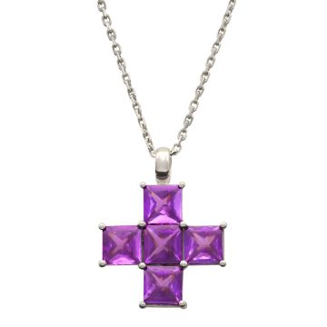 Moderner Kreuzanhänger mit Halskette