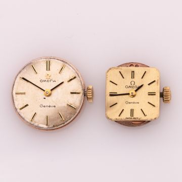 2 mechanische Uhrwerke OMEGA 1968-1971