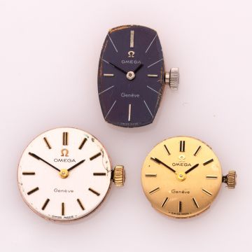 3 mechanische Uhrwerke OMEGA 1969-1973