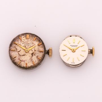 2 mechanische Uhrwerke INTERNATIONAL WATCH Company 1957 und 1961