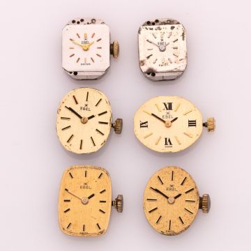 6 mechanische Uhrwerke EBEL 1960-1965