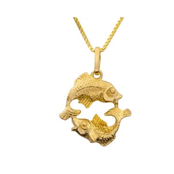 Fische Anhänger mit Venezianerkette