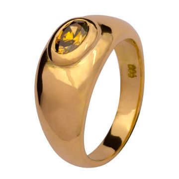 Luxuriöser Damenring mit farbigen Brillant