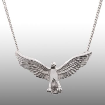 Raubvogel Anhänger mit Halskette