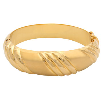 Eindrucksvoller Armreif aus dem Hause „Cetas“ in 585er Gold