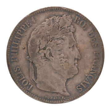 Münze 5 Francs Frankreich 1837