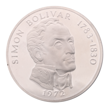 Sammlermünze 20 Balboas Panama 1972 Silber