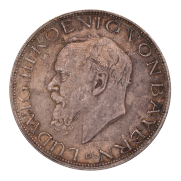 3 Mark Kursmünze Deutsches Kaiserreich Ludwig III. König von Bayern