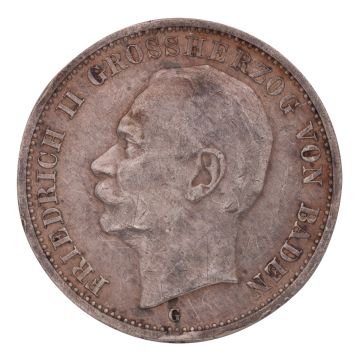 3 Mark Kursmünze Deutsches Kaiserreich Baden 1911