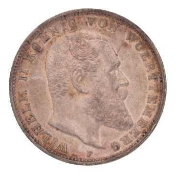 Kursmünze 3 Mark Deutsches Kaiserreich König von Württemberg 1912