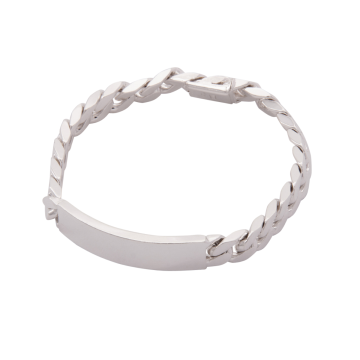 Silbernes Massives Unisex Armband – Identity