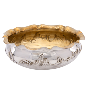 Prunkvolle Schale aus 800er Silber von Wilkens & Söhne