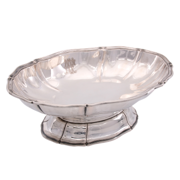 Prachtvolle Fußschale aus dem Hause Bruckmann & Söhne in 800er Silber