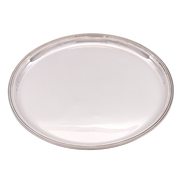 Rundes Tablett in Sterling-Silber