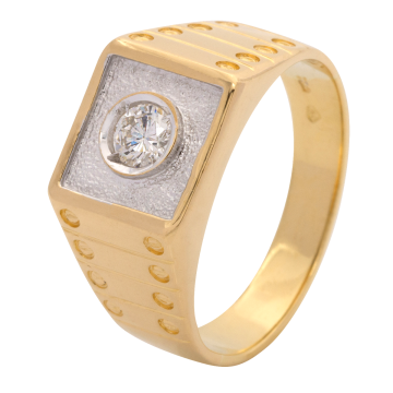 Prachtvoller Damenring mit Brillant von 0,35 ct