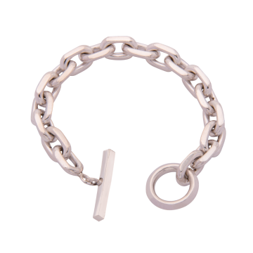 Massives Silberarmband mit Ankergliedern
