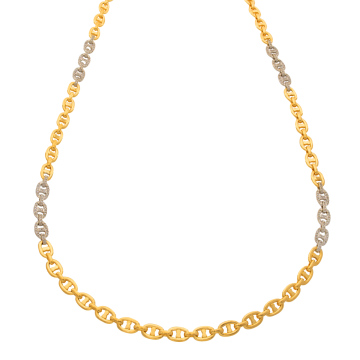 Luxuriöse Unisex Halskette mit 192 Brillanten