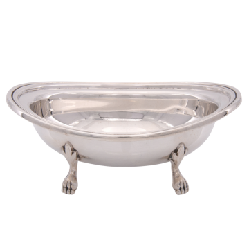 Elegante Kaviarschale aus Silber