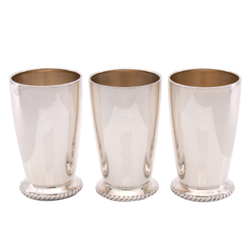 Set 3 Trinkbecher aus Sterling-Silber
