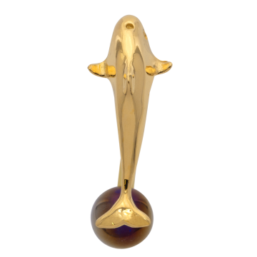 750er Goldpiercing – Delphin