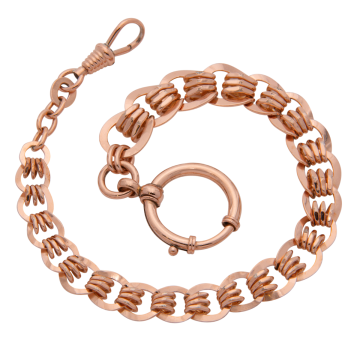 Antike, vergoldete Uhrenkette