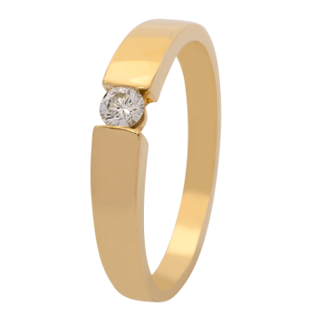 Klassischer Brillantring aus dem Hause „Christ“ in 585 Gold