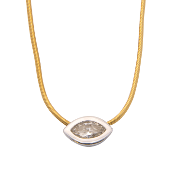 Bezaubernde Kette mit Diamantanhänger in 18karätigem Gold