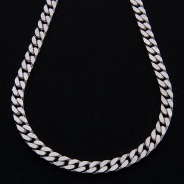 Massive 925er Silberkette mit großem Karabiner