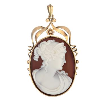 Antike Camée-Anhänger aus 585er Gelbgold