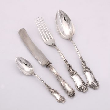 4 Besteckteile in 800er Silber von Bruckmann & Söhne