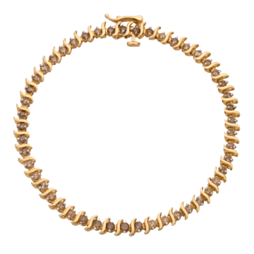 Damenarmband mit 48 Diamanten