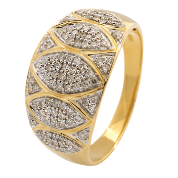 Umwerfender Damenring mit 99 Diamanten