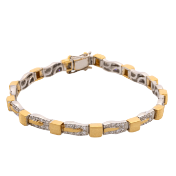 Glanzvolles Brillantarmband in 750er Gold
