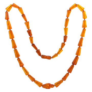 Vintage Bernsteinkette in extravaganter Form
