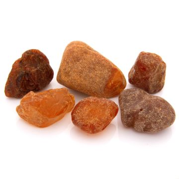 Sammlung von 6 losen Roh-Bernsteinen
