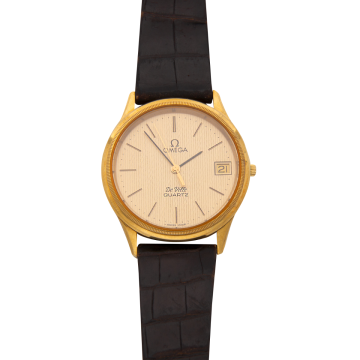 Vintage Herrenuhr OMEGA de Ville mit Quartzwerk in 750er Gold