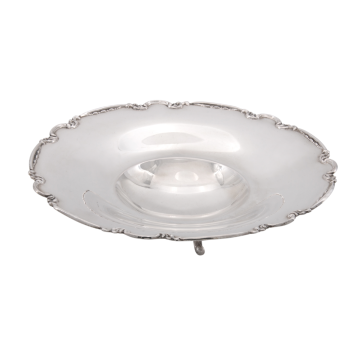 Elegante Fußschale in 800er Silber