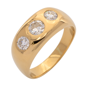 Massiver Unisex Brillantring