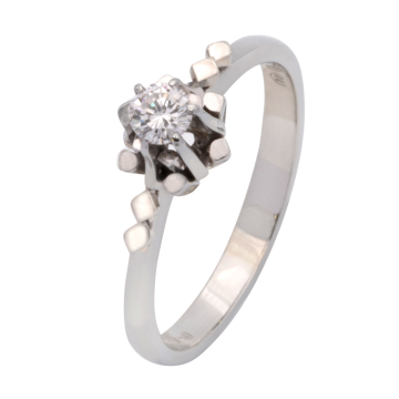 Funkelnder Brillantring in 750er Weißgold