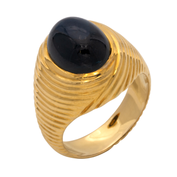 Exklusiver Damenring mit Saphir Cabochon