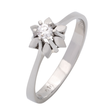 Zauberhafter Brillantring in 750er Weißgold