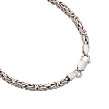 Silberne Königskette -  57cm lang