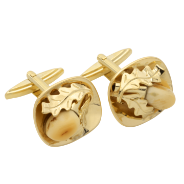 Manschettenknöpfe mit Grandeln in 585er Gold