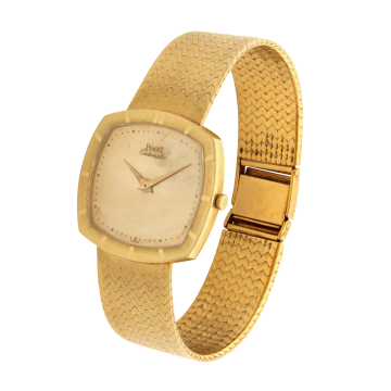 Wertvolle Automatik-Herrenuhr von Piaget in 750er Gold, Vintage, 2. Hand