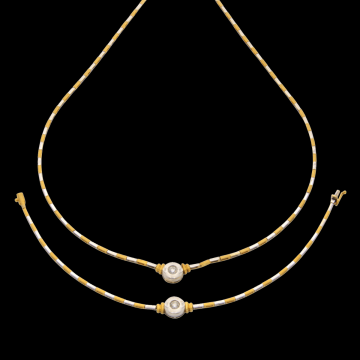 Bicolour Set – Collier und Armband mit Brillanten