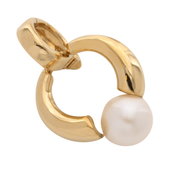 Graziler Clip Anhänger mit Zuchtperle