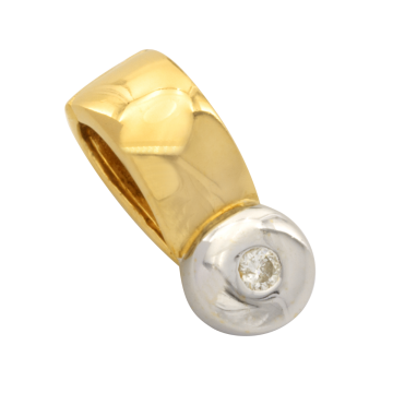 Stilvoller Clip Anhänger mit Brillant von 0,10 ct